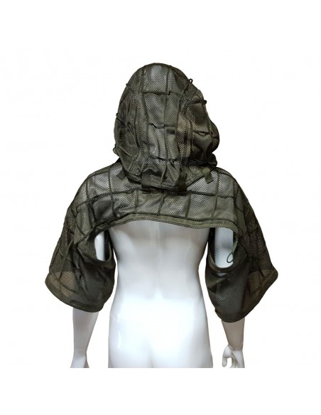Camouflage hooded vest