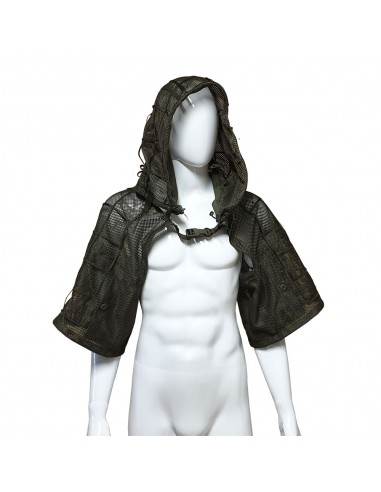 Camouflage hooded vest