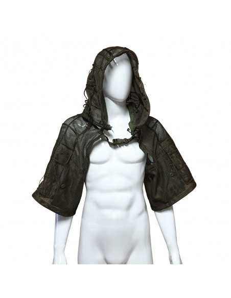 Camouflage hooded vest