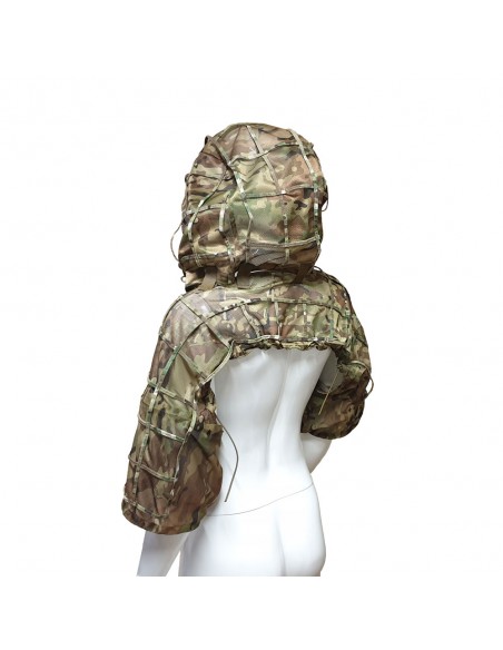 Camouflage hooded vest
