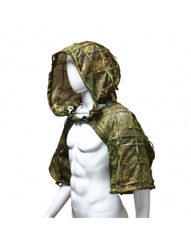 Camouflage hooded vest