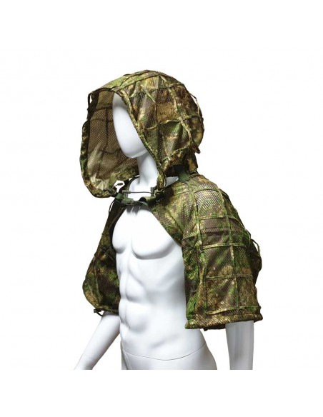 Camouflage hooded vest