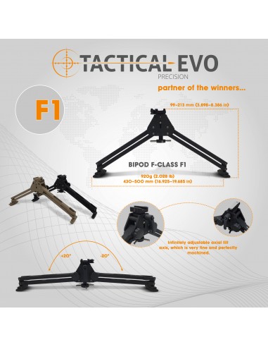 Bipod F-Class F1 3,5-8" LOCK system (WEAVER)