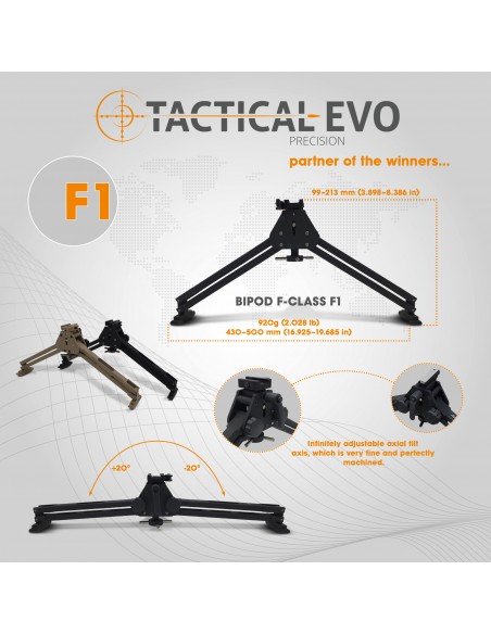 Bipod F-Class F1 3,5-8" LOCK system (WEAVER)