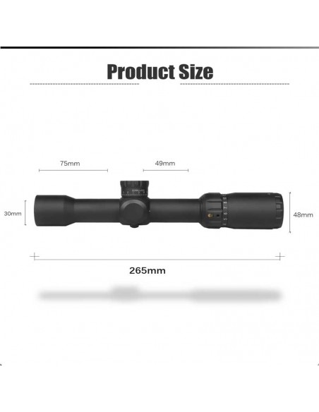 Puškohled OPTICS AR 1,5-15X32 SFIR