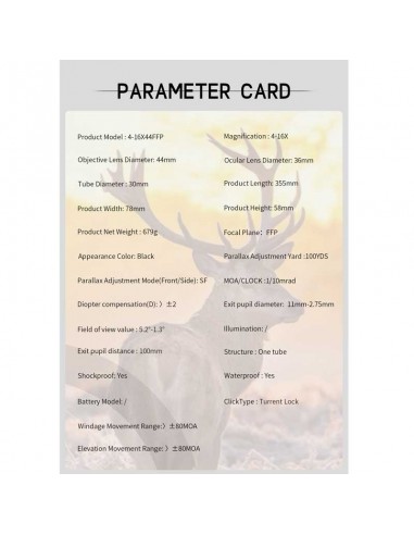 Puškohled ST 4-16x44 FFP