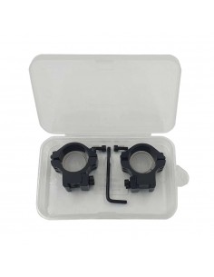 Montáž dvoudílná 25,4mm (1") na 11mm ližinu - NÍZKÁ 2