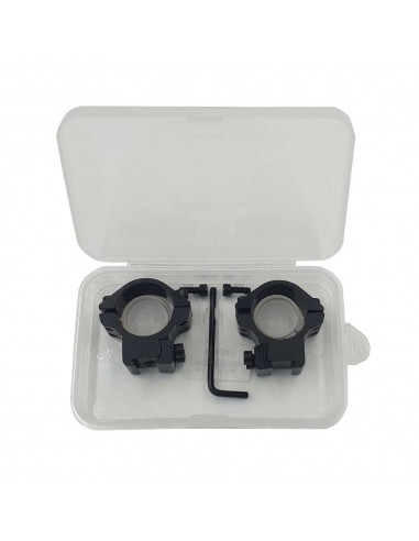 Montáž dvoudílná 25,4mm (1") na 11mm ližinu -...