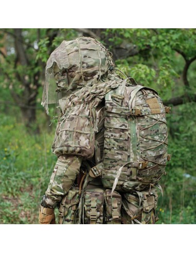 Camouflage hooded vest