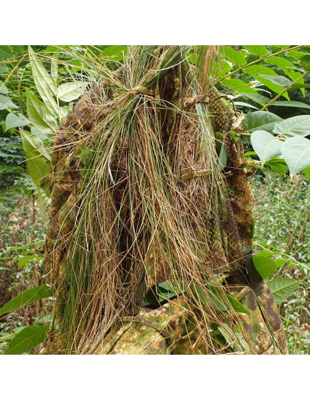 Camouflage hooded vest