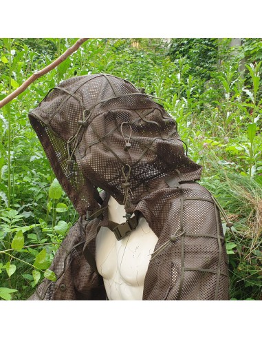 Camouflage hooded vest