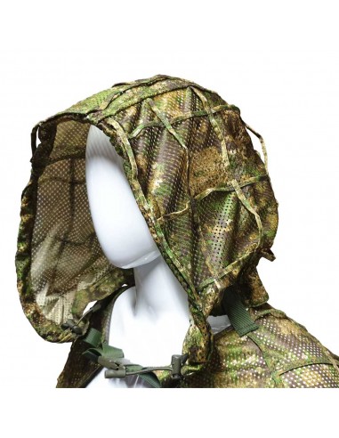 Camouflage hooded vest (long)