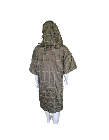 Camouflage hooded vest (long)