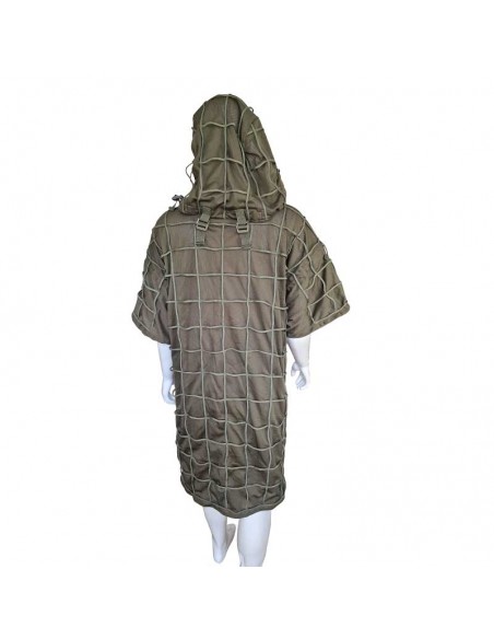 Camouflage hooded vest (long)