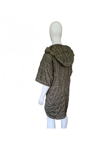 Camouflage hooded vest (long)