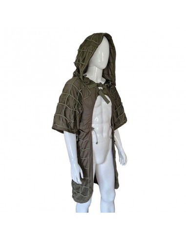 Camouflage hooded vest (long)