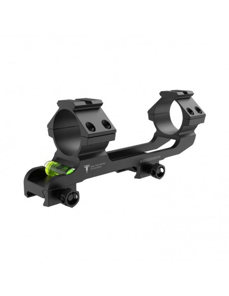 One-piece mounting on weaver (picatinny) rail 30mm and 25,4m(1") with BUBBLE LEVEL