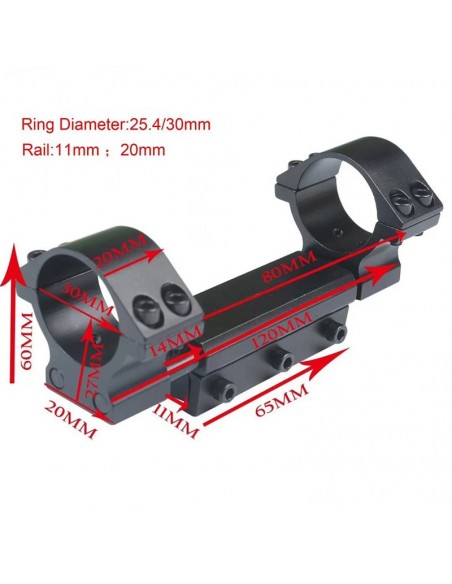 Mount SPRINGER RECOIL PROTECTOR on 11mm rail 30mm/25,4m