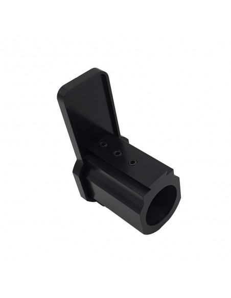 Rifle tunnel carrier with flap for biathlon shooters.