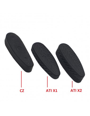ATI X2 rubber recoil pad reducing recoil impact