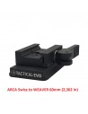 Adapter ARCA Swiss to WEAVER (picatinny rail)